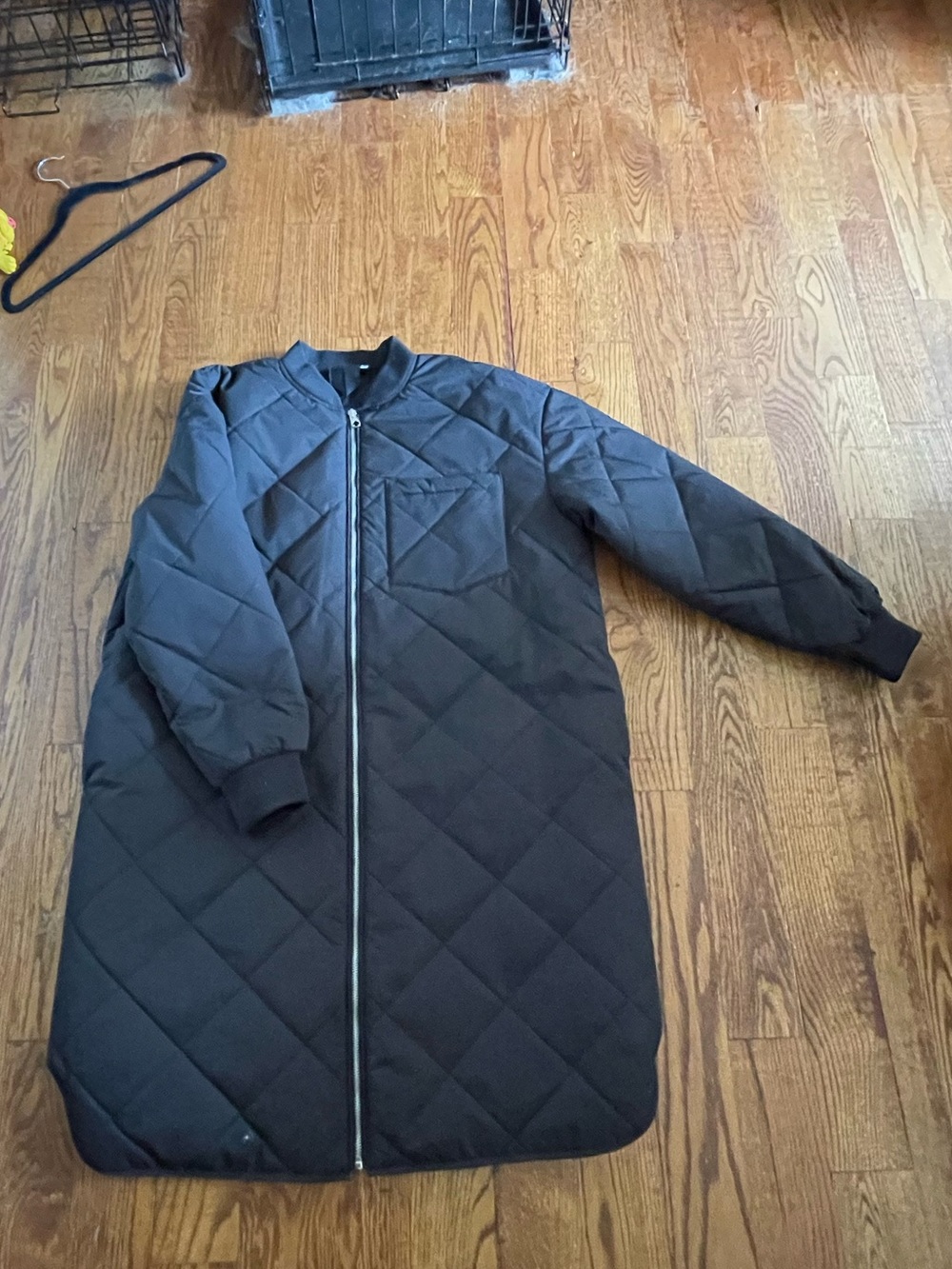 Vero Moda Black Quilted Long Puffer Coat